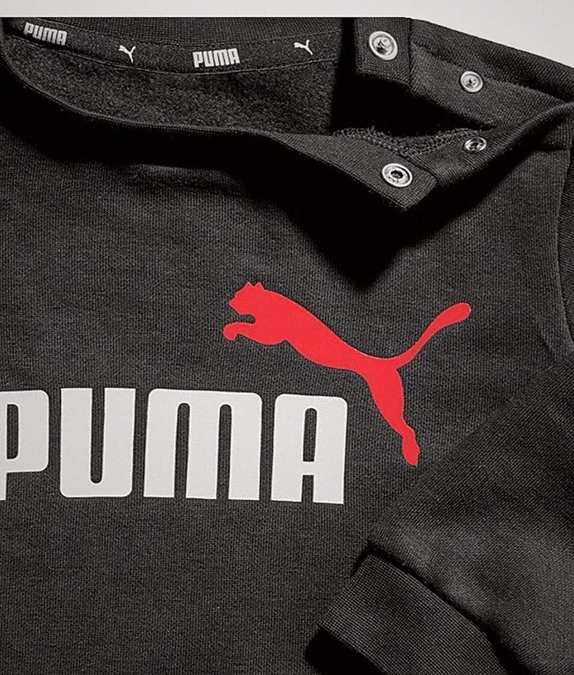 Puma Baby Jogginghose Pulli Trainingsanzug Gr. 62 Schwarz 2- Teilig Neu