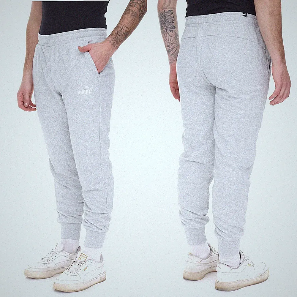 Puma Ess Logo Jogginghose für Herren [679629 04] Grau / Neu