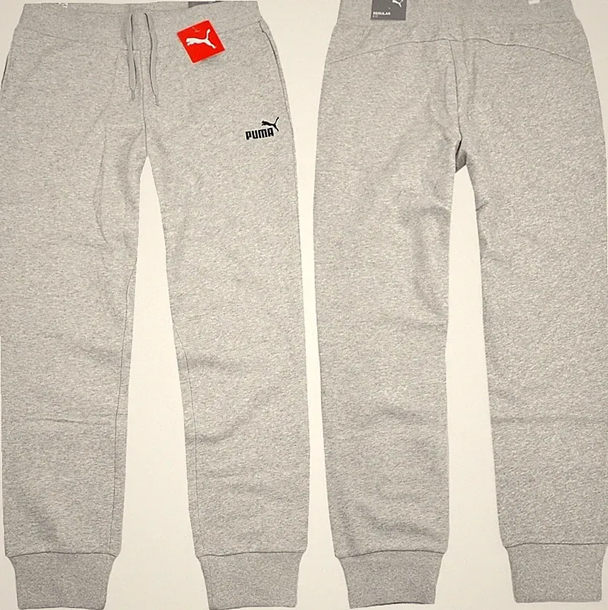 Puma ESS Sweat Pant Damen Jogginghose Cuffed Pant Hose Trainingshose grau L 40
