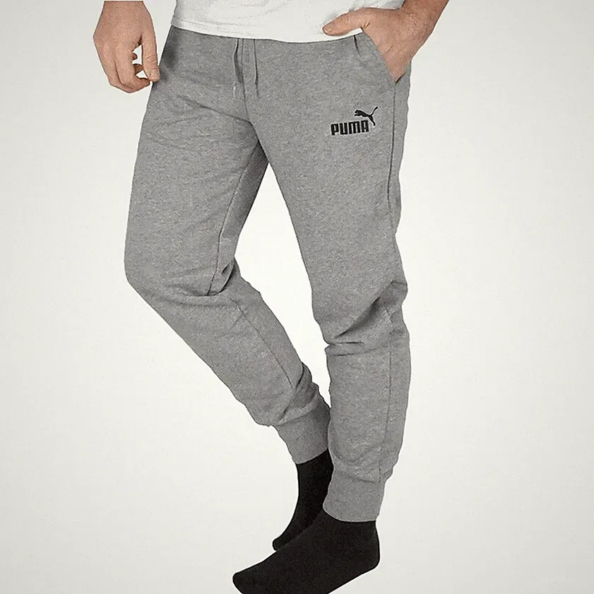 Puma Essentials Logo Pant Herren Jogginghose Trainingshose Sweat Sport Hose grau
