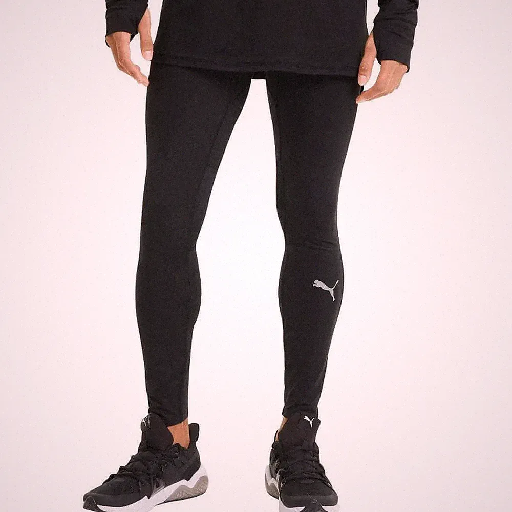 Puma Favourite Mens Running Tights Black Run Breathable Sports Training Jogging