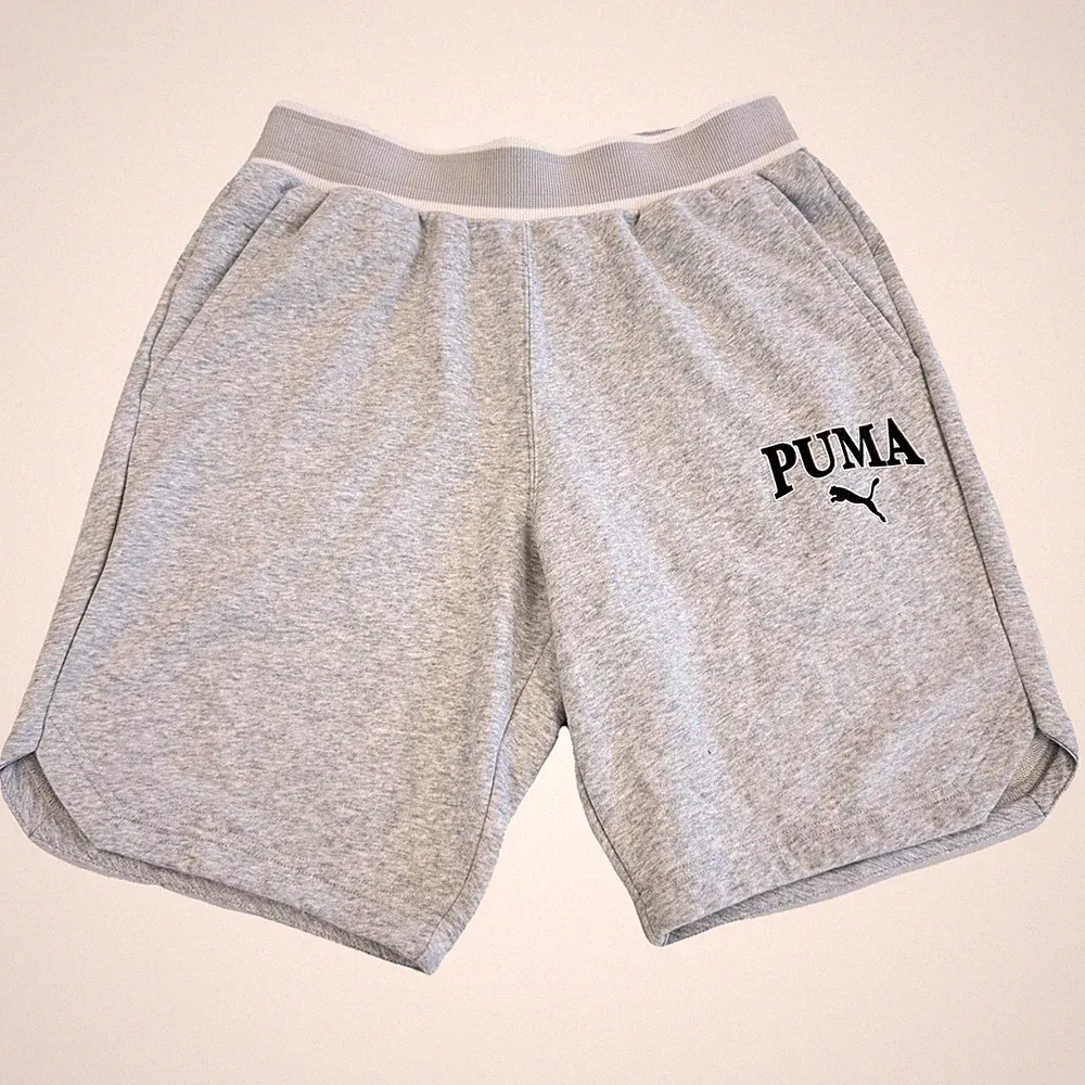Puma Herren Fleece Jogginghose Grau Größe M Neu