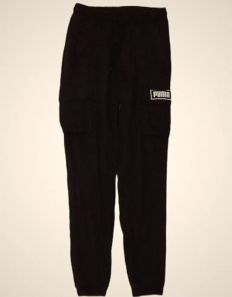 Puma Herren Graphic Jogginghose Cargo Hose Small W27 L31 schwarz Baumwolle FA11