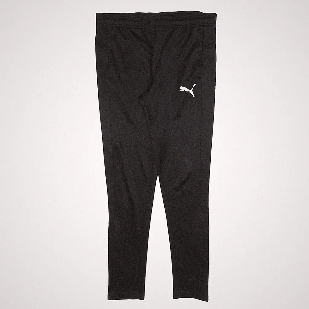 PUMA Herren Jogger Schwarz Slim Tapered Fit W32 L28 Polyester-Mix Sporthose
