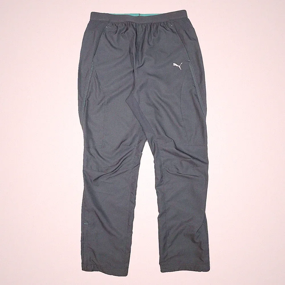 PUMA Herren Jogginghose Grau L W31 L31 Regular Konisch Bequem SPORTS Stil
