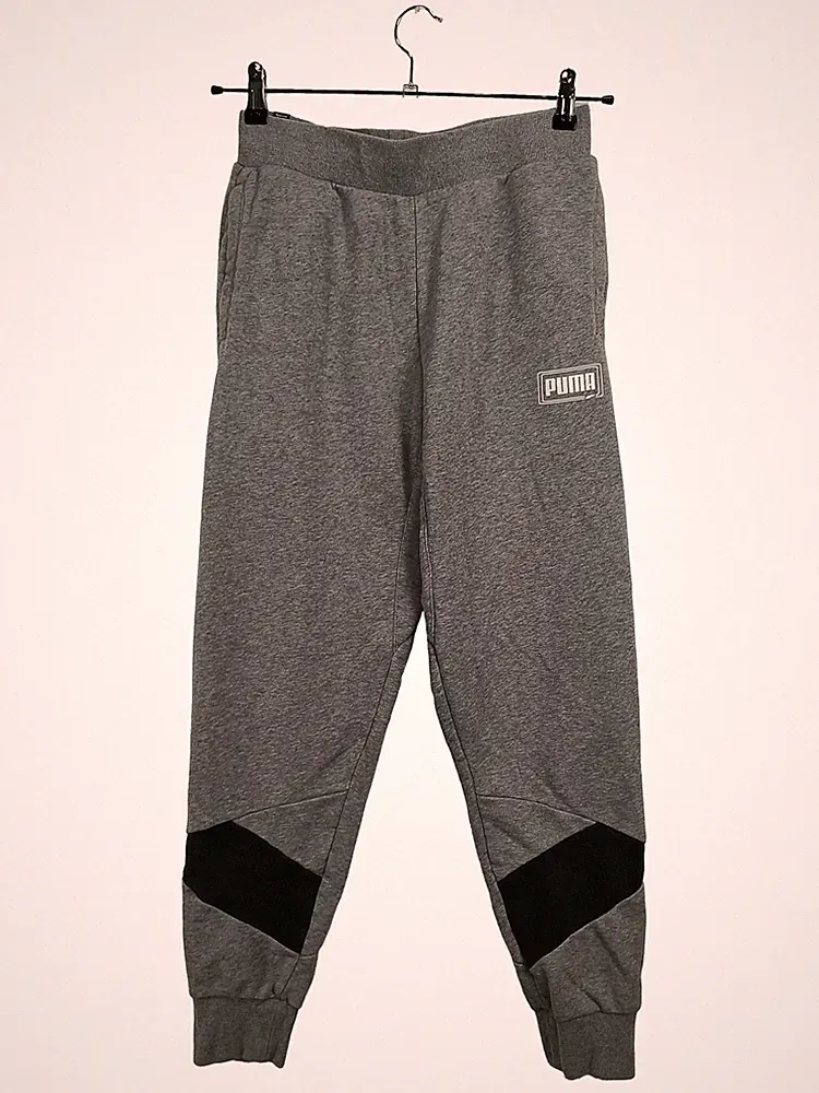 PUMA Herren Jogginghose Grau Meliert Gr. M Sporthose Sweatpants