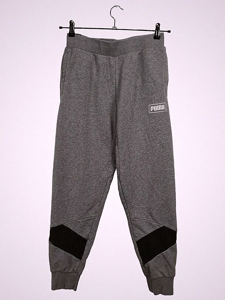 PUMA Herren Jogginghose Grau Meliert Gr. M Sporthose Sweatpants