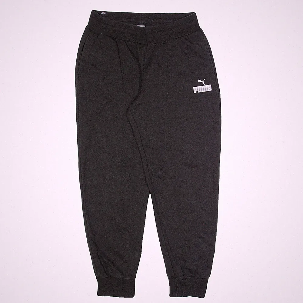 PUMA Herren Jogginghose Schwarz Tapered Regular M W28 L26