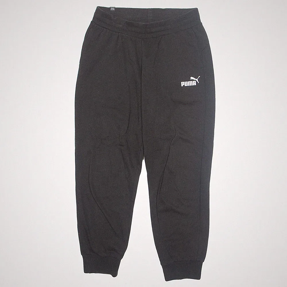 PUMA Herren Jogginghose Schwarz Verjüngt XS W27 L27 Baumwollmix