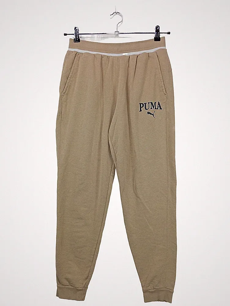 PUMA Herren Jogginghose Squad Sweatpants Beige Gr. M Baumwolle