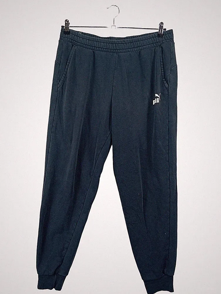 PUMA Herren Jogginghose Trainingshose Sport Hose Schwarz Logo Gr. 52 XL