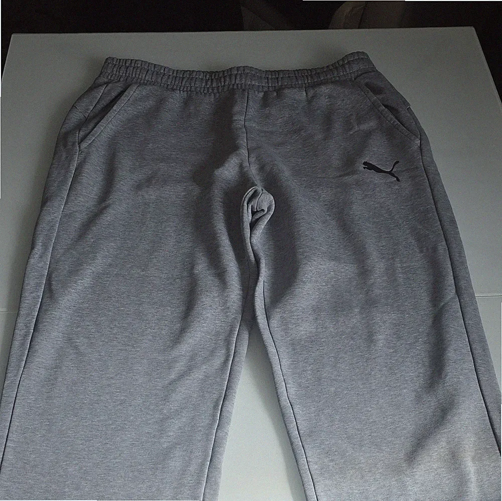 PUMA Herren Jogginghose XL Grau Fleece Polyester mit Taschen & Zugband