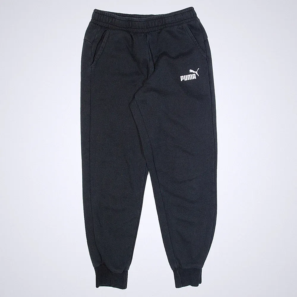 PUMA Herren Jogginghosen Schwarz Baumwollmischung Schmal Zulaufend M W26 L28