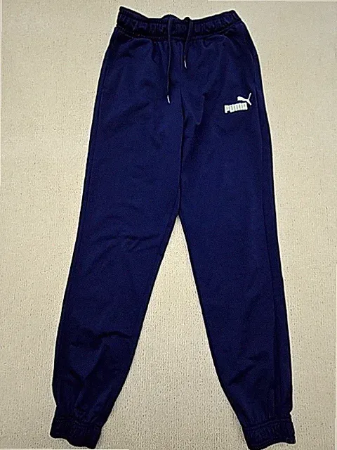 Puma Herren Navy Blau Track Jogger Jogginghose L Kordelzug Relaxed