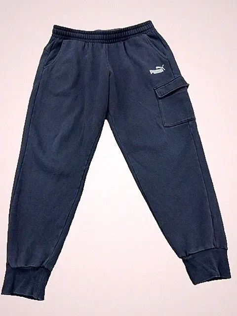Puma Herren Neu Marineblau Cargo Jogginghose XL Tapered Kordelzug