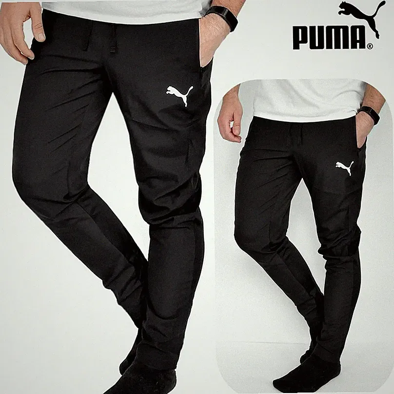 Puma Herren Trainingshose Jogginghose Laufhose Sport Fußball Hose schwarz XS-L