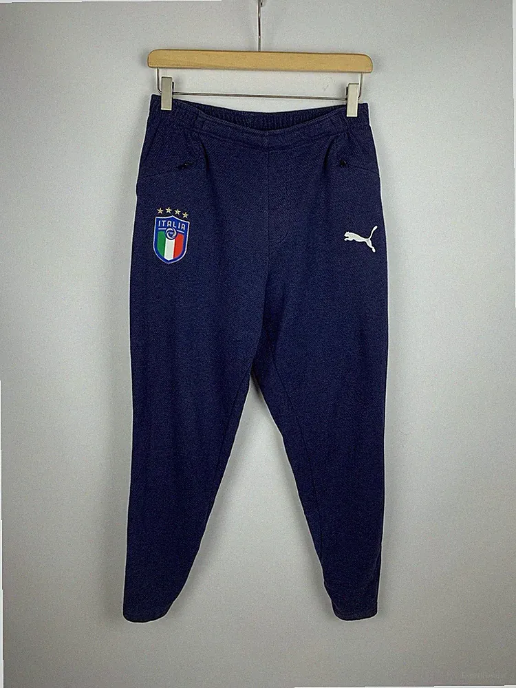Puma Italia Fußball Fußball Sweatpants Jogginghose Herren Gr.M Navy Blau
