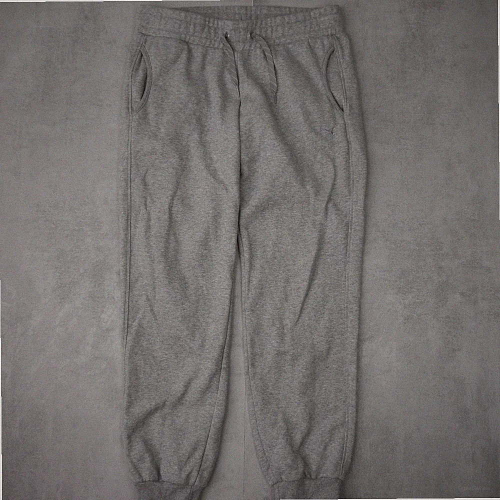 Puma Jogginghose Damen L Grau Melange Sportlifestyle Regular Fit Sportwear