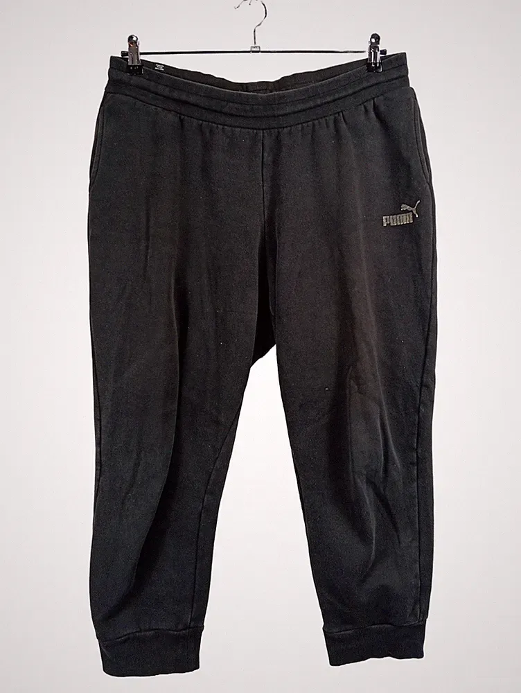 PUMA Jogginghose Damen XL Schwarz Trainingshose Sporthose Baumwolle