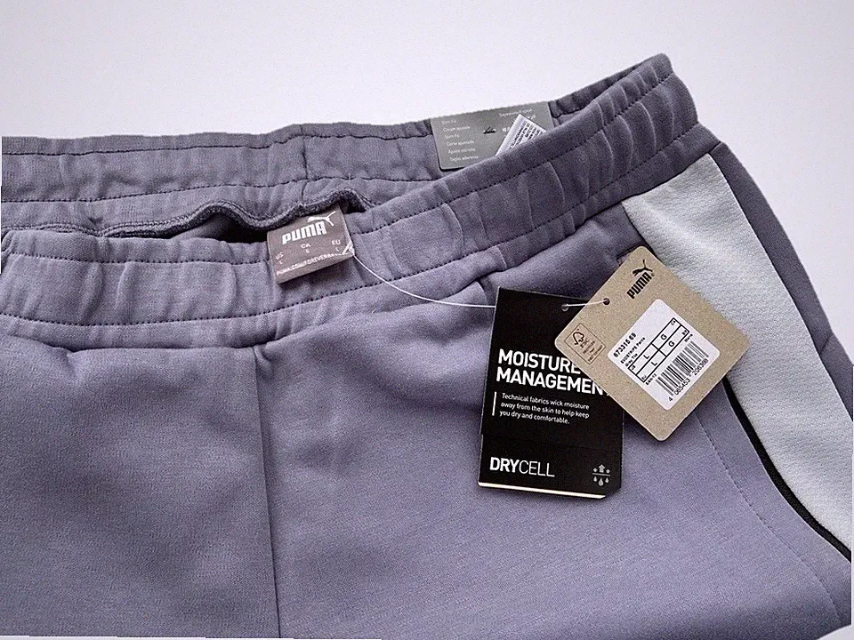 Puma Jogginghose Evostripe Drycell Herren L Neu Slim Fit Farbe grau Gray Tile