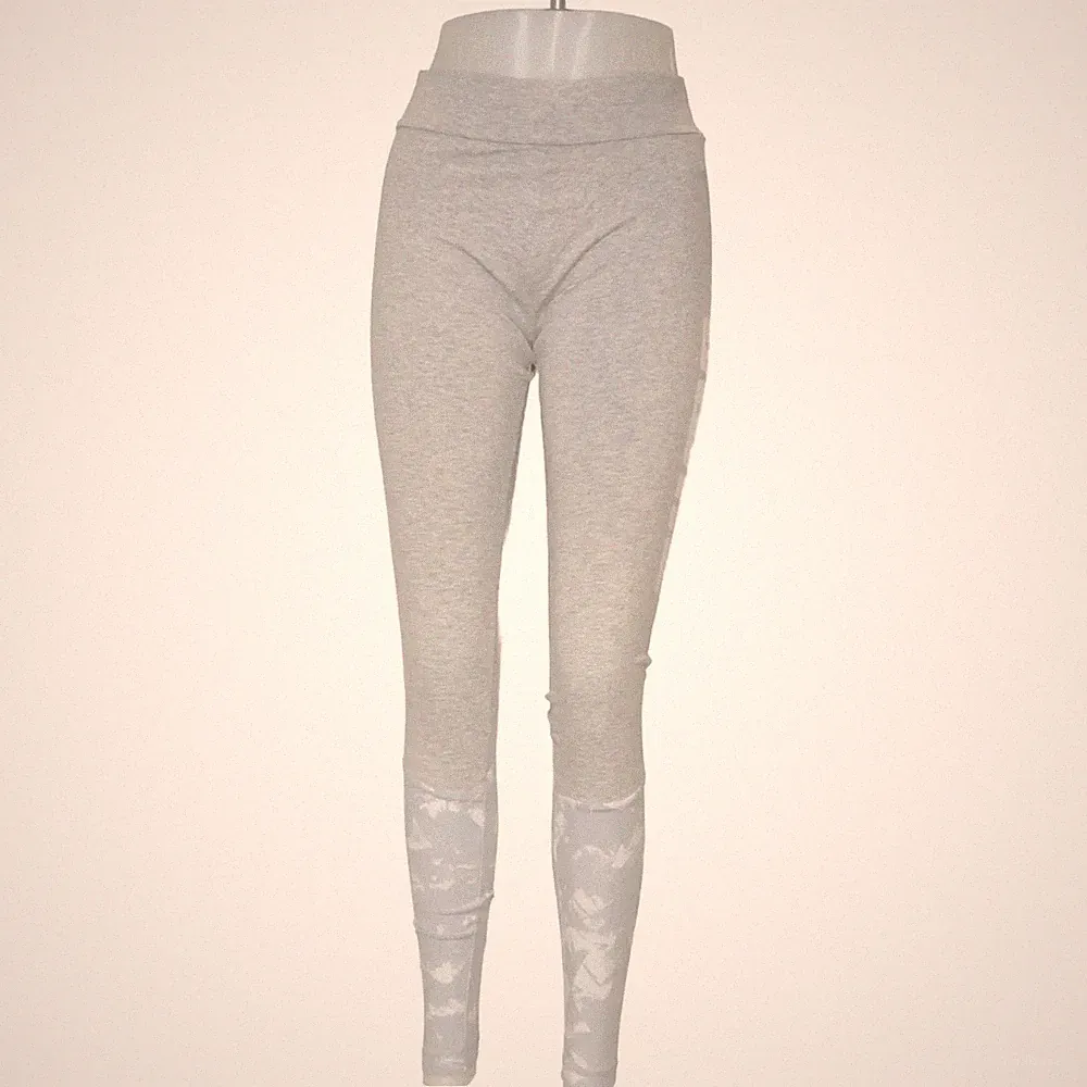 Puma, Jogginghose, Größe: 36, Grau/Weiß, Baumwolle, Damen #SoF