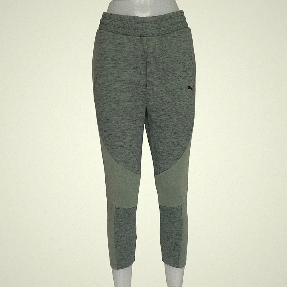 Puma, Jogginghose, Größe: 36, Grün, Baumwolle, Einfarbig, Damen #HWx