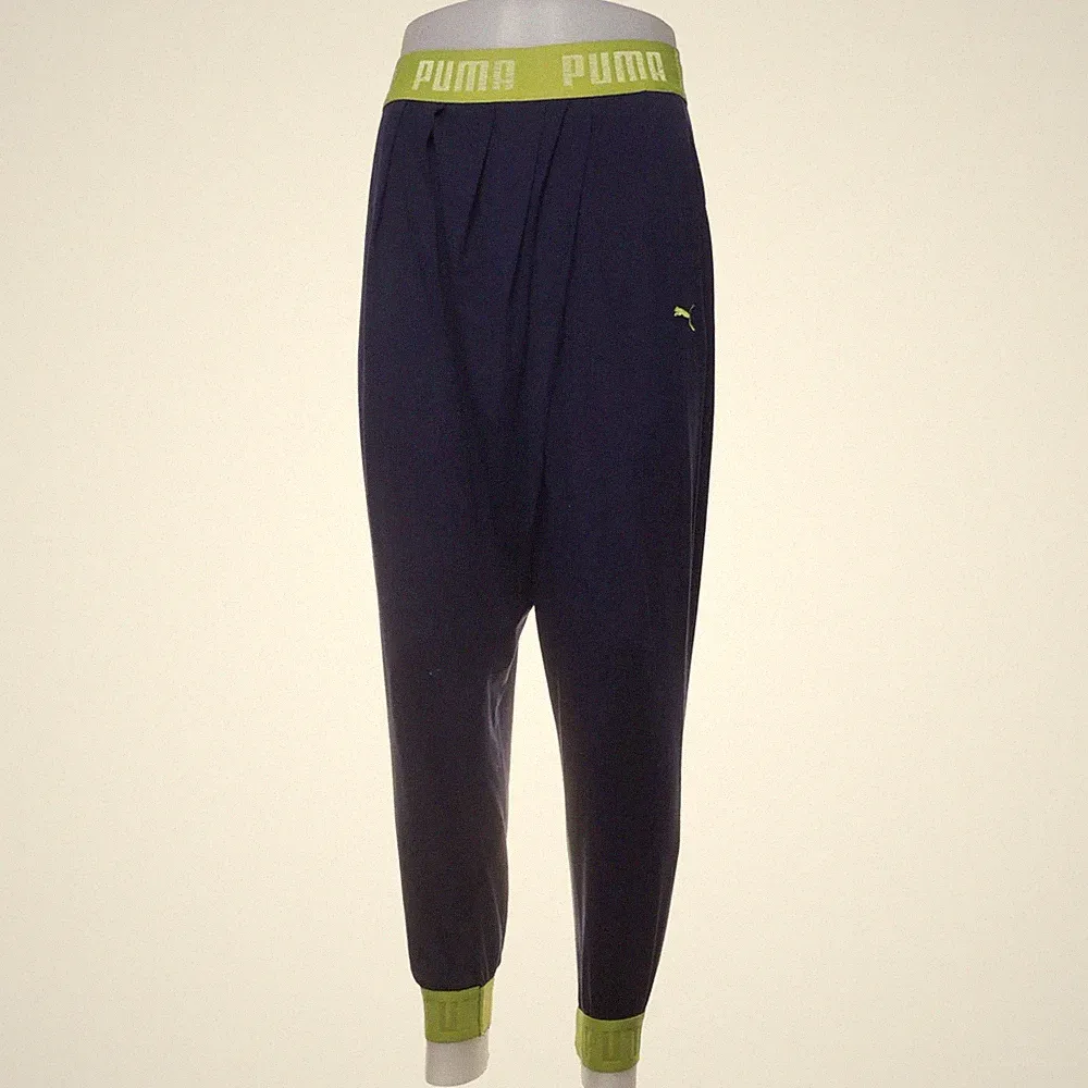 Puma, Jogginghose, Größe: 40, Blau/Gelb #uJs
