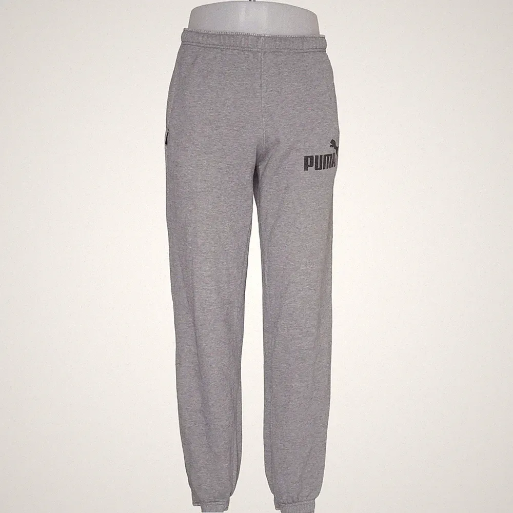 Puma, Jogginghose, Größe: 44/46, Grau, Baumwolle/Polyester, Print, Herren #kSk