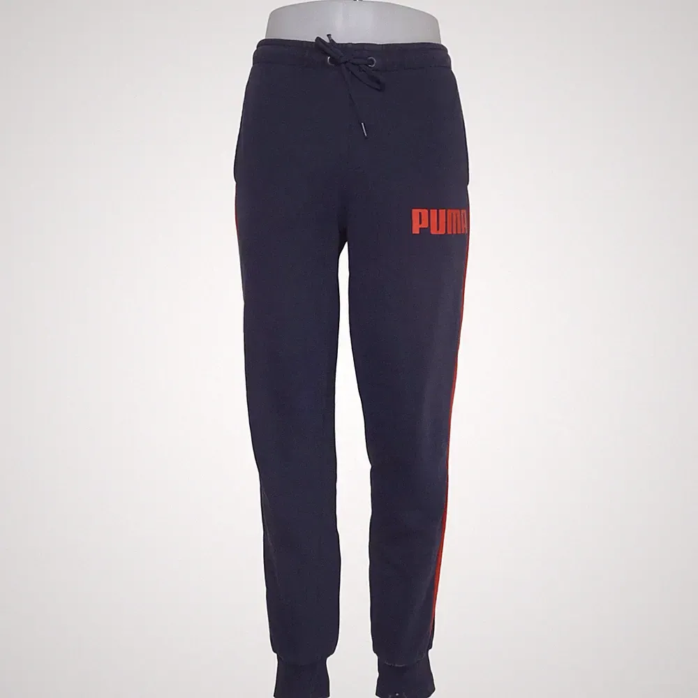 Puma, Jogginghose, Größe: 48/50, Blau/Rot, Baumwolle, Sonstiges, Sweat #4hE