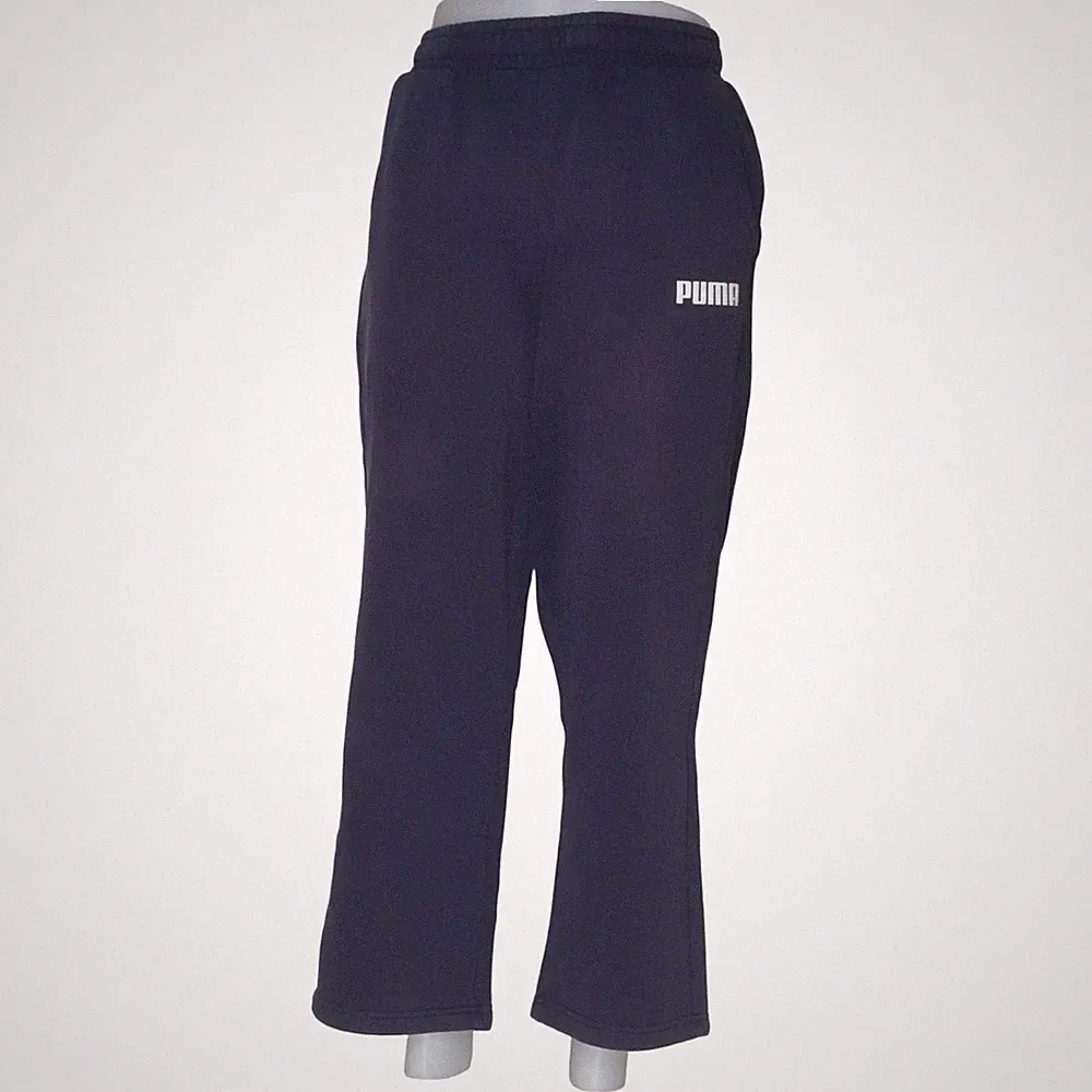 Puma, Jogginghose, Größe: L, Blau, Einfarbig, Fleece, Herren #OcC