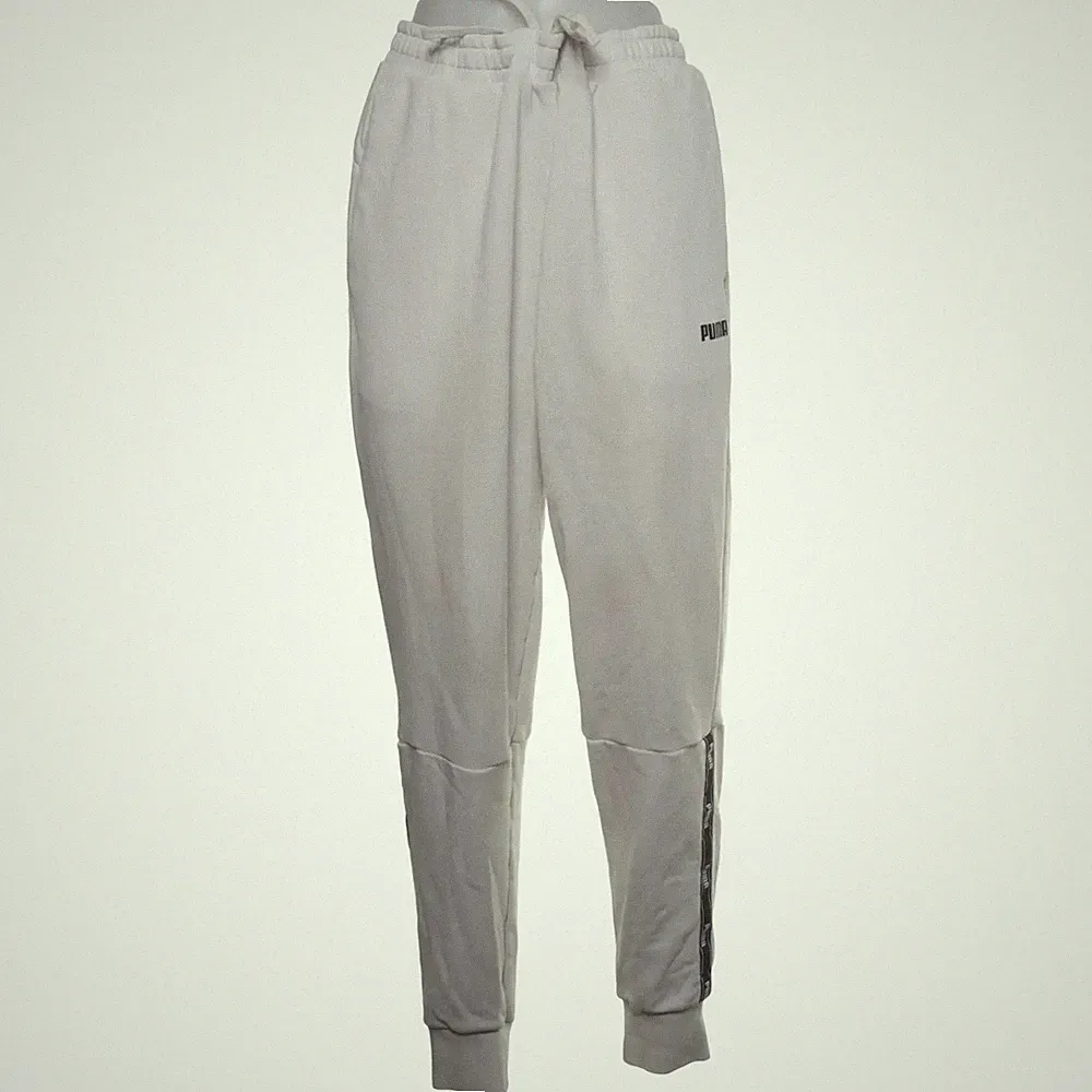 Puma, Jogginghose, Größe: L, Weiß, Baumwolle, Einfarbig, Damen #XFn