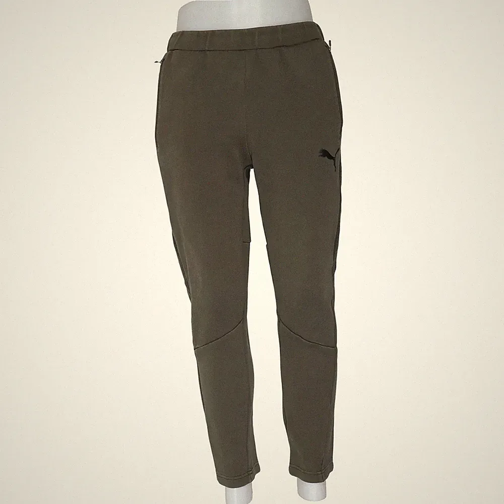 Puma, Jogginghose, Größe: M, Grün, Baumwolle/Polyester, Einfarbig, Herren #Mop
