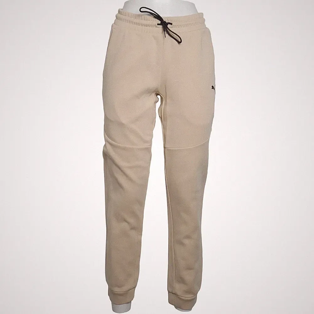 Puma, Jogginghose, Größe: S, Beige, Baumwolle/Polyester, Einfarbig, Herren #e3K