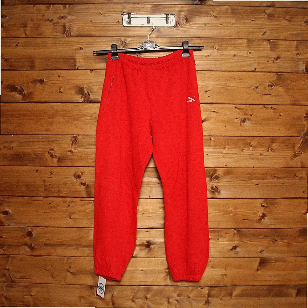 Puma Jogginghose Größe S Vintage Gebraucht (Cod.EBAY1621) Herren Rot Baumwolle