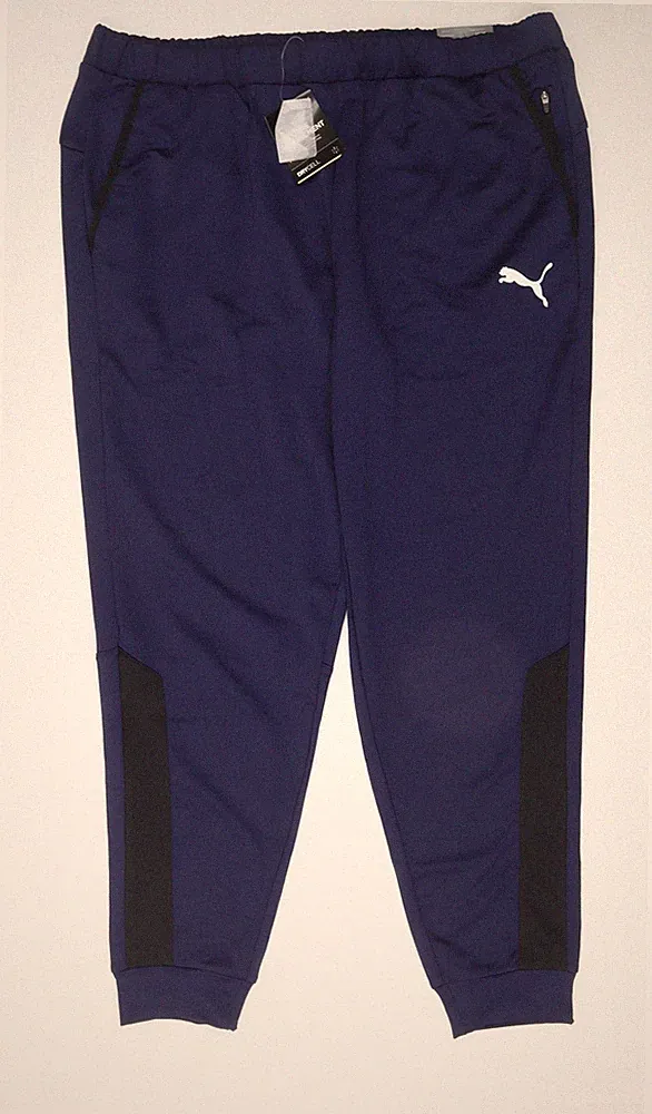 Puma Jogginghose Herren blau Slim Fit 2XL leichte Sportbekleidung