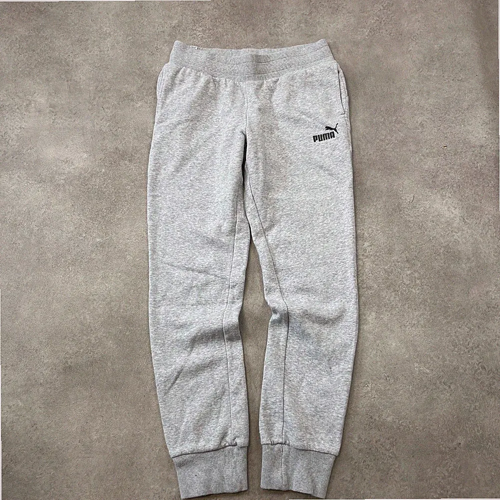 Puma Jogginghose Herren XS Fleece Sport Slim Tapered Sweatpants, Grau