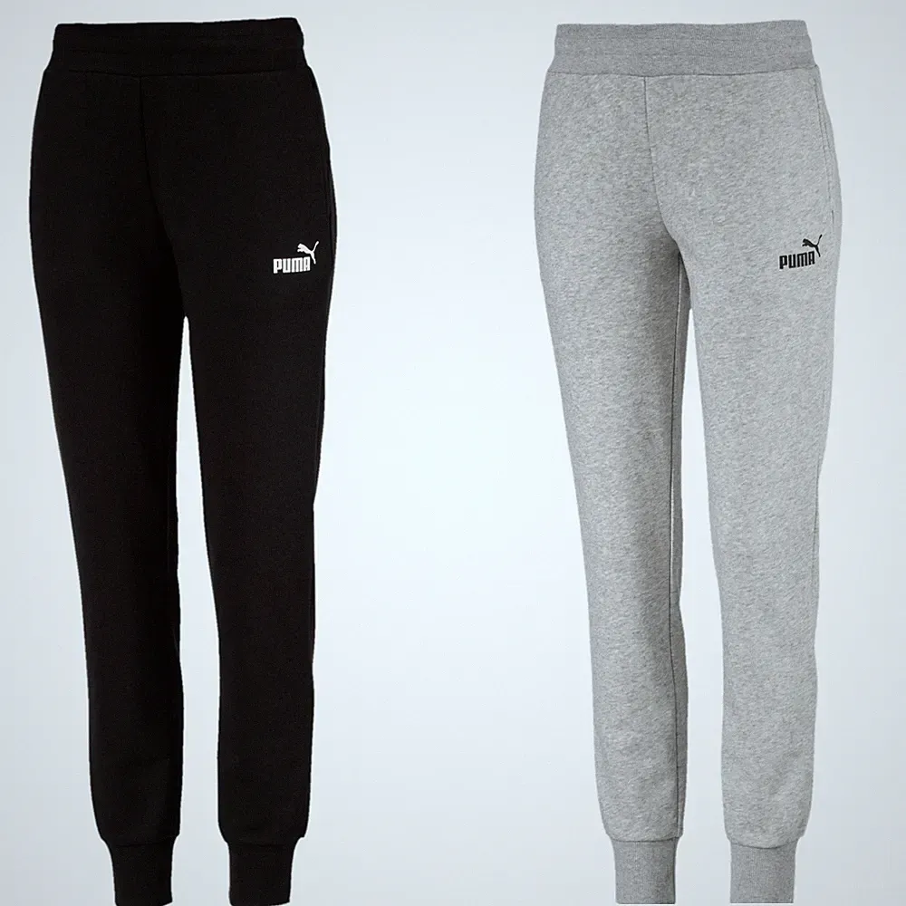 Puma Jogginghose Trainingshose Sporthose Freizeithose Damen ESS Sweat Pants Grau