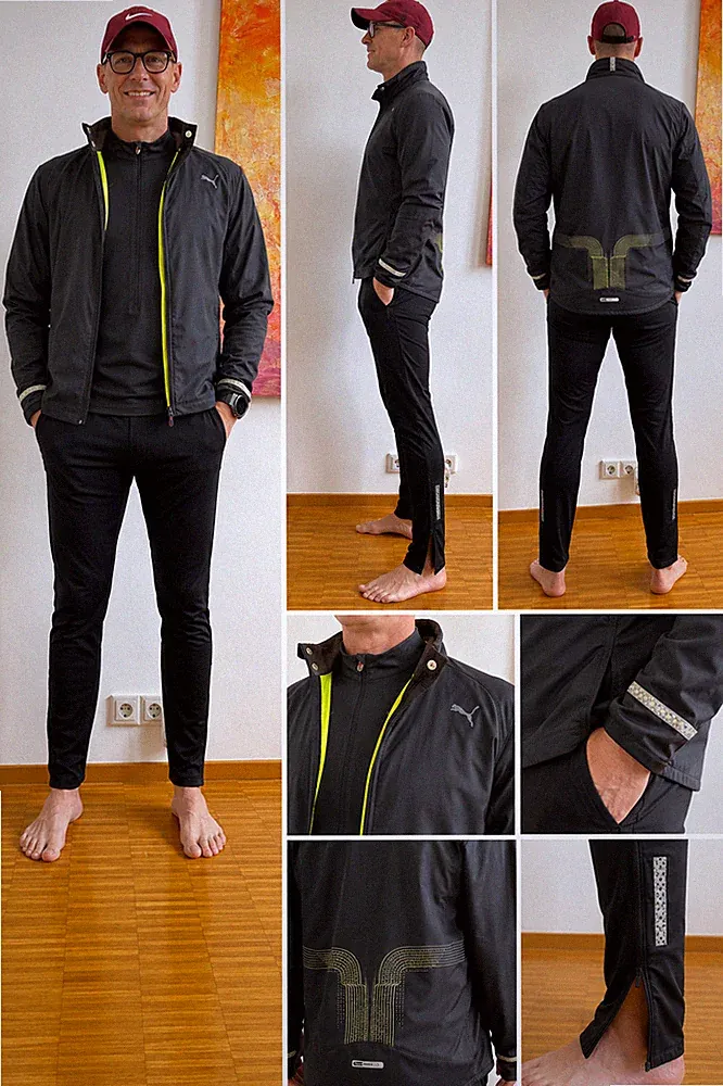 Puma Laufset Herren M | Jogginganzug - Jacke Shirt Hose | Running Jogging Set