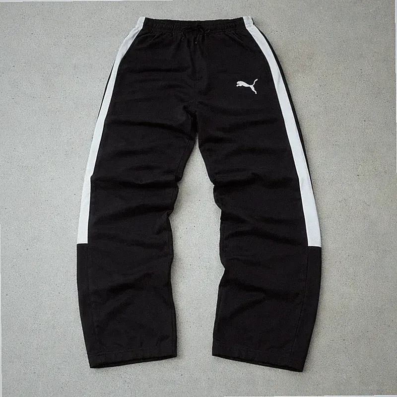 Puma Nylon Track Pants (L) Stitched Logo