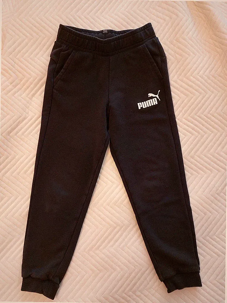 PUMA Sweathose schwarz Jungen Gr. 128 Sporthose Jogginghose