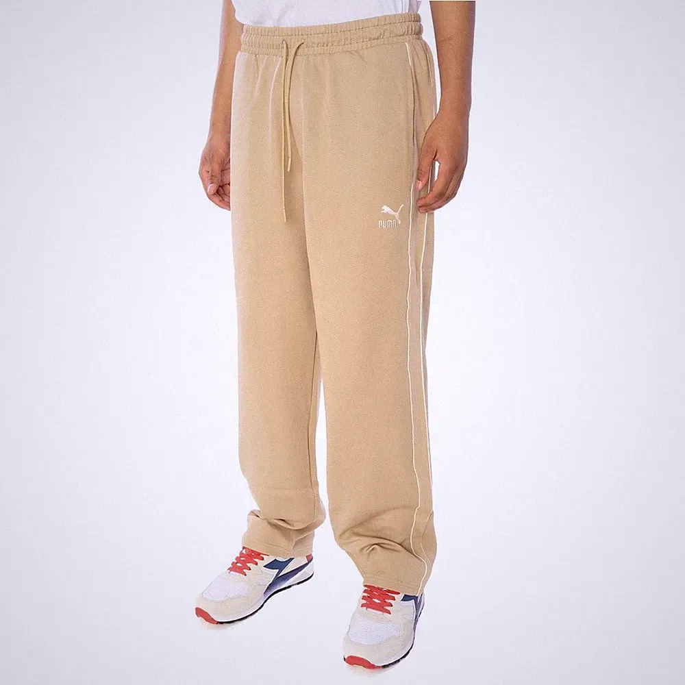 Puma T7 Straight Track Hose Herren Trainingshose Beige 17967