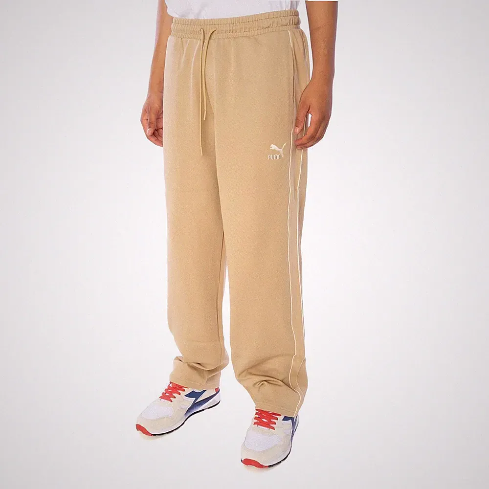 Puma T7 Straight Track Hose Herren Trainingshose Beige 17967