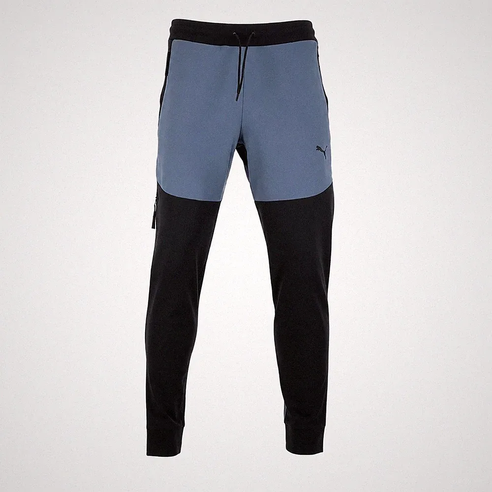 Puma Tech Woven Pants Herren Trainingshose Sporthose Jogginghose Blau/Schwarz