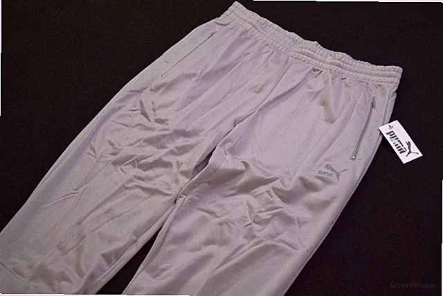 Puma Trainings Hose Jogging Sport Track Pant 80s Casual Vintage Silber D 7 ca. L