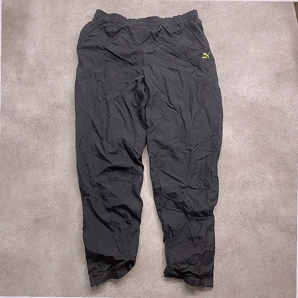 Puma Trainingshose Herren XL Nylon ip Straight Fit Jogginghose, Schwarz