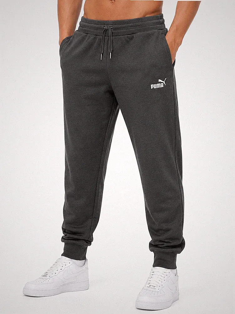 Puma Unisex Kinder Jogginghose schwarz Größe M Kordelzug Freizeit French Terry