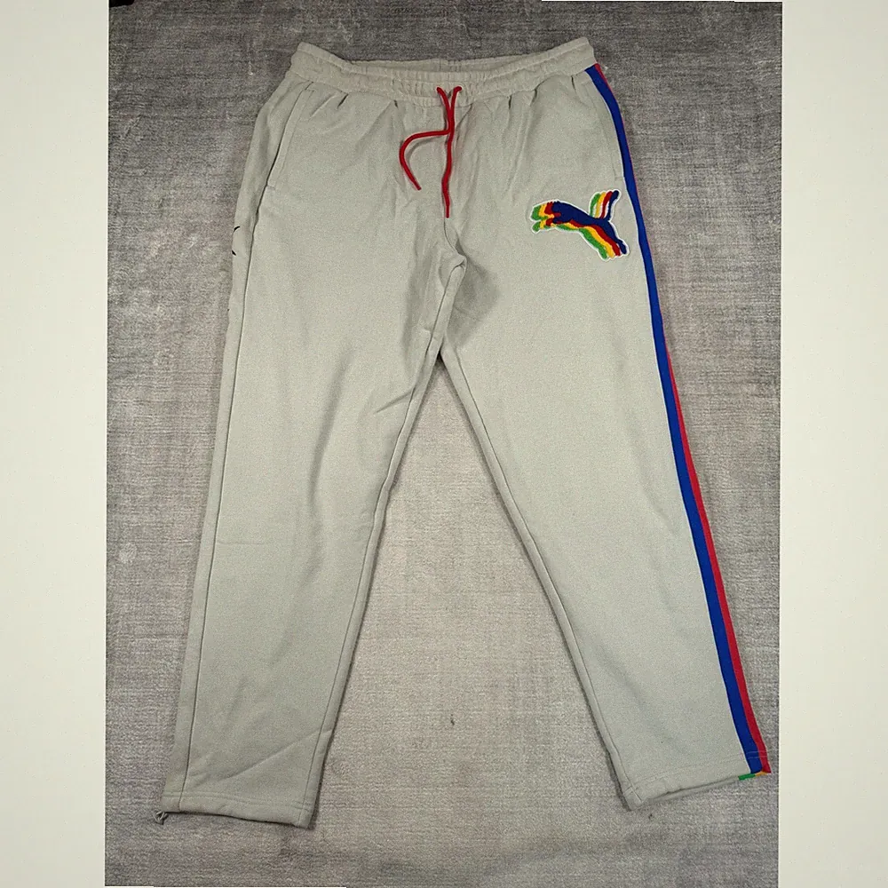 Puma X Fashion Geek All Star Pants Men XXL Gray Sweatpants Joggers Rainbow Star