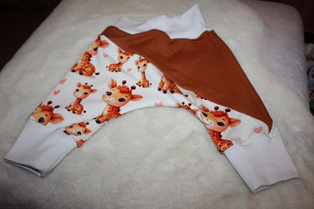 Pumphose-Jogginghose-Handmade-Gr 68/74 giraffe Neu Handmade