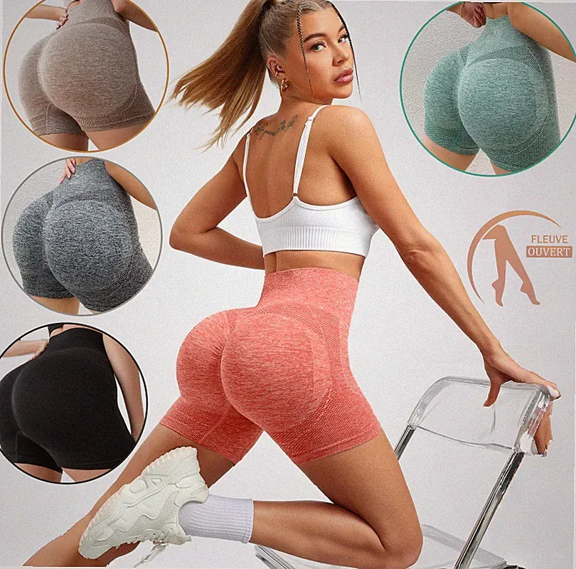 Push Up Kurz Leggings High Waist Yoga Fitness Summer Hosen Gym Sport Jogging M