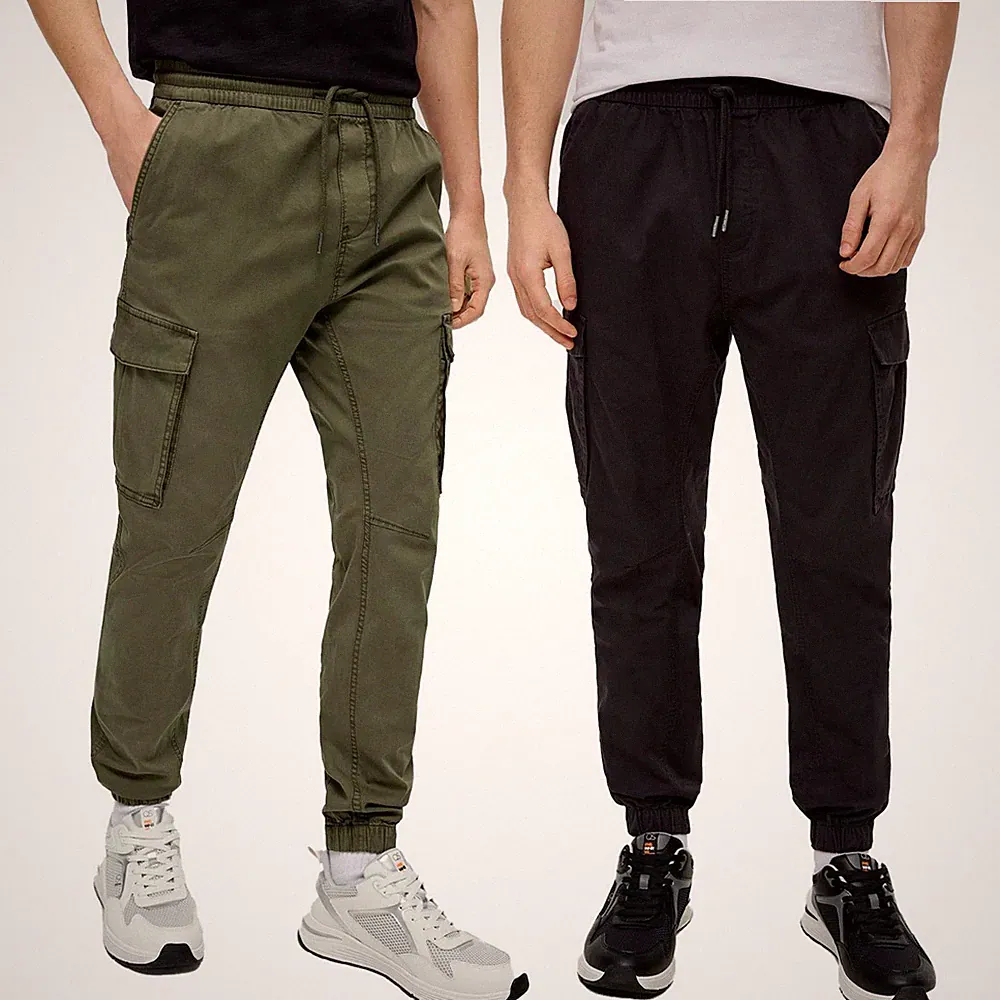 Q/S by s.Oliver Herren Cargohose Joggpant Jogginghose schwarz oliv M L XL XXL